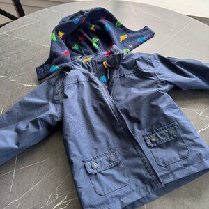 Jojo Maman Bebe 4-in-1 Jacket (18-24m) Blue/Yellow Good Condition